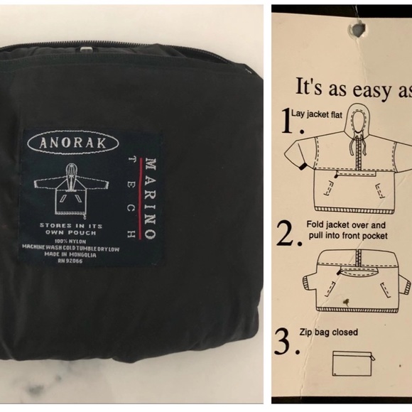 NEW 💯 Nylon Unisex Packable Anorak. - Picture 3 of 13